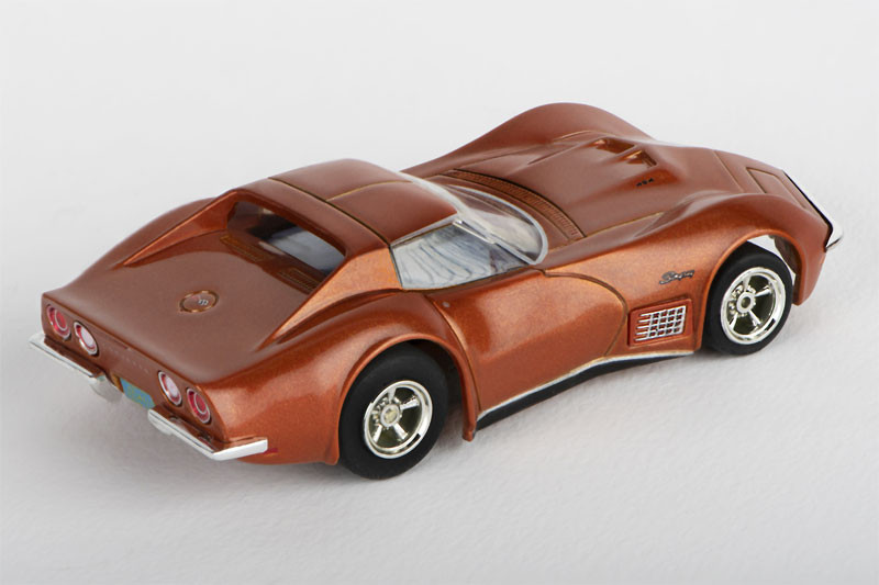 AFX 1971 Corvette 454 Ontario Orange Mega G+ HO Slot Car