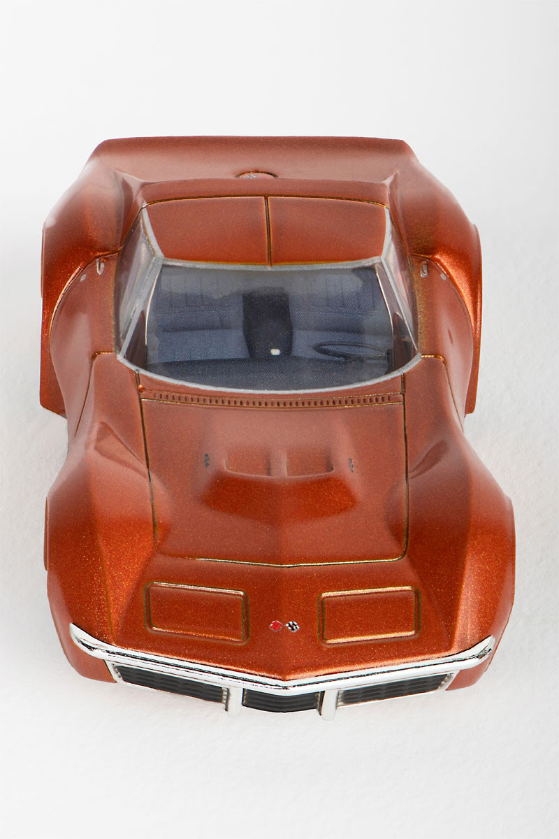 AFX 1971 Corvette 454 Ontario Orange Mega G+ HO Slot Car