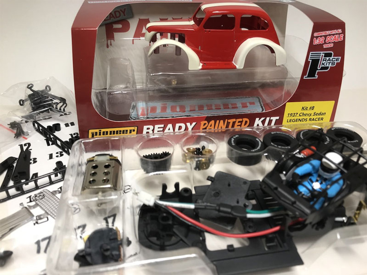Pioneer 1937 Chevy Sedan Legends Racer 'Ready Painted' (Red