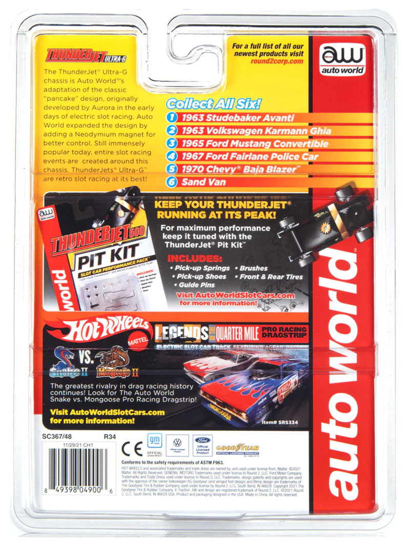 Auto World 1963 Volkswagen Karmann Ghia (Orange) Thunderjet HO