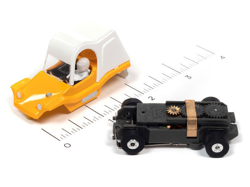 Auto World Sand Van (Yellow) Thunderjet HO Slot Car