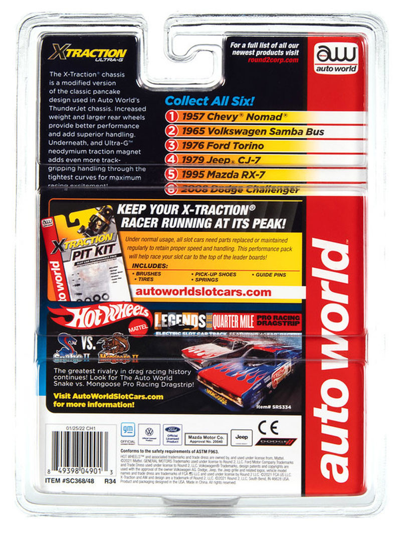 Auto World 1965 Volkswagen Samba Bus (Tan) X-Traction R34 HO Slot Car