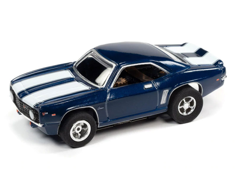 Auto World 1969 Chevrolet Camaro SS (Blue) X-Traction R35 HO Slot Car