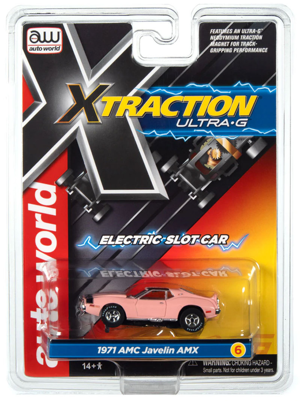 Auto World 1971 AMC Javelin AMX (Pink) X-Traction R35 HO