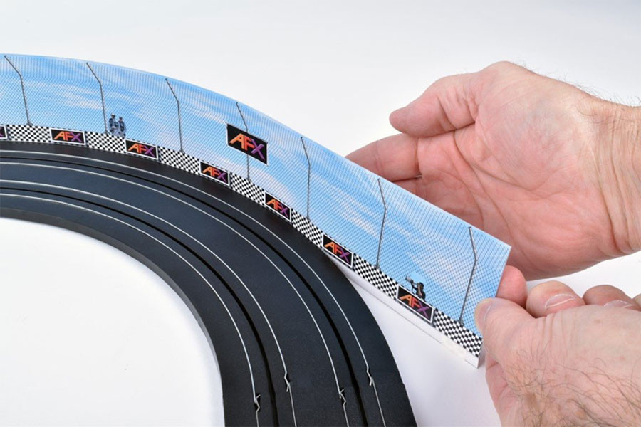 AFX HO Slot Car Track Race Barriers - 3x31-Inch Sections