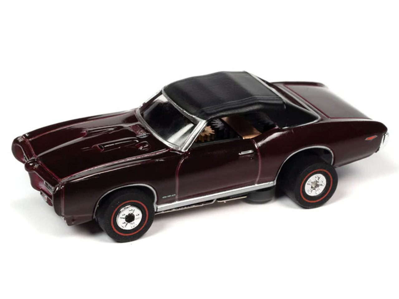 Auto World 1969 Pontiac GTO Convertible (Burgundy) Thunderjet HO Slot Car