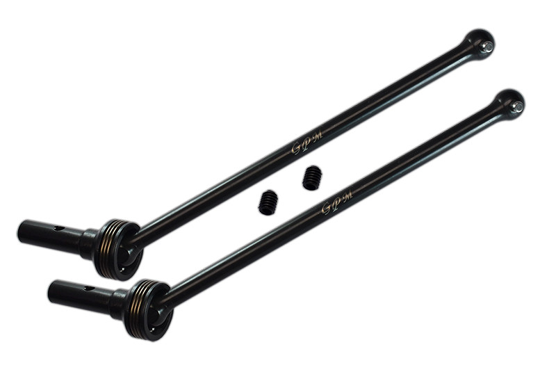 GPM 4140 Carbon Steel Front / Rear CVD Drive Shaft (Black): Sledge