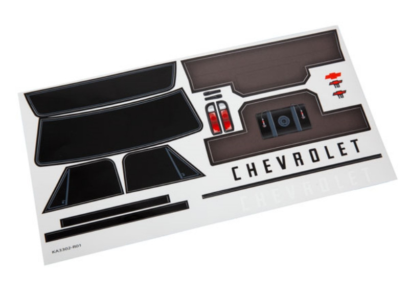 Traxxas 2417 Bandit Decal Sheet – Aufkleberbogen Für Karosserie, Klar (selbst Bemalbar)