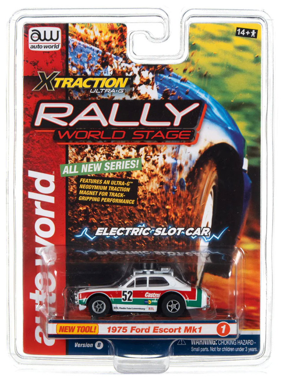Auto World 1975 Ford Escort Mk1 (Red, Green, White) Rally