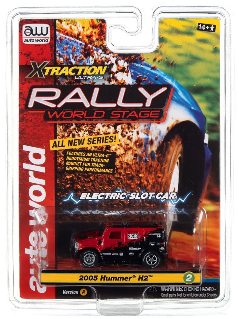 Auto World 2005 Hummer H2 (Red) Rally World Stage X-Traction HO