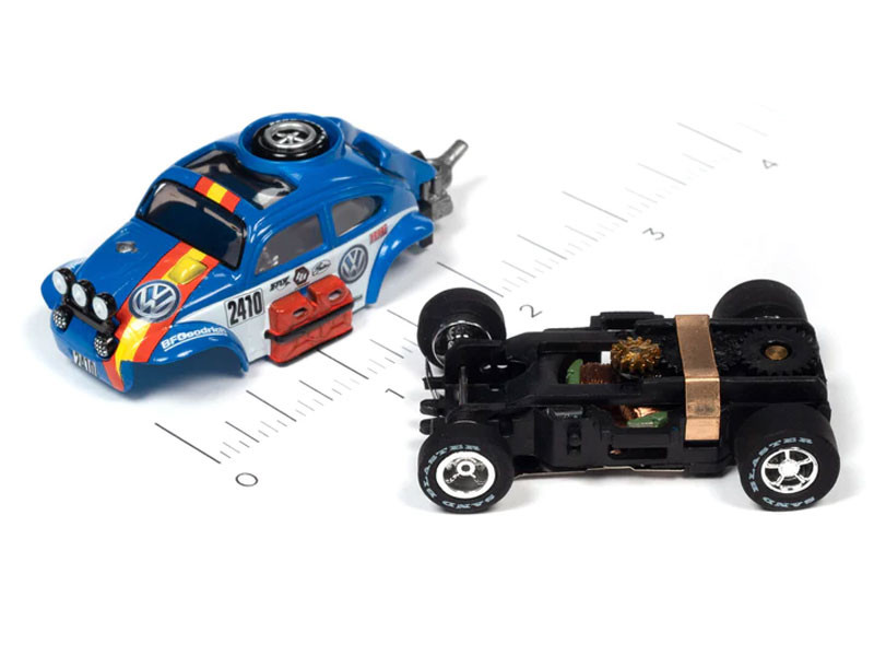 Auto World 1965 Volkswagen Baja Bug (Blue) Rally World Stage XTraction