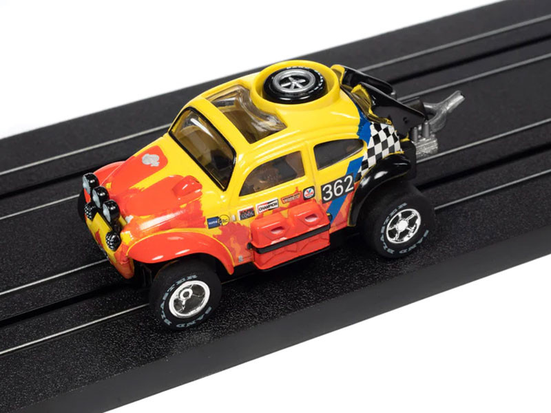 Autoworld 1/64 1965 Vw Baja Bug N.362 Giallo Con Slot Auto Bandiera 4/4 Autoworld 1/64 1965 Vw Baja Bug N.362 Giallo Con Slot Auto Bandiera 4/4