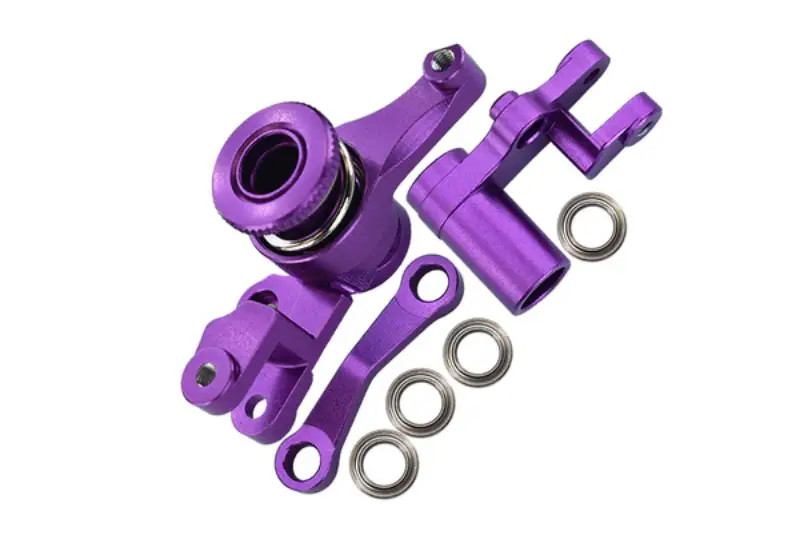 GPM Aluminium Lenkungs-Set Für Axial EXO Terra Buggy – 4-teilig In Rot
