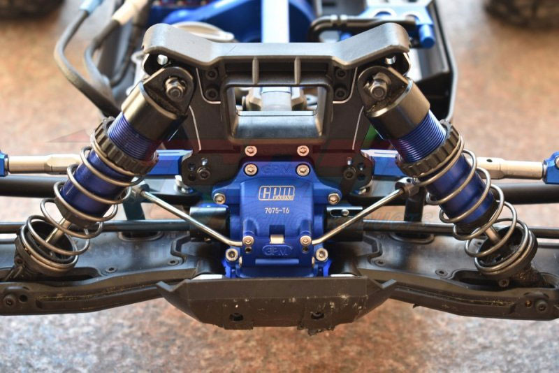 GPM Blue Aluminum 7075-T6 Front/Rear Gear Box - 28pc set: Sledge