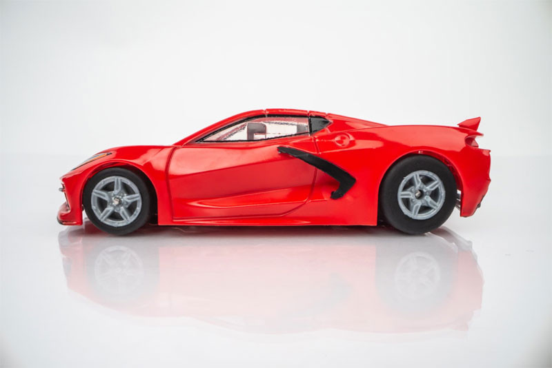 AFX Corvette C8 Torch Red Mega G+ HO Slot Car AFX Corvette C8 Torch Red Mega G+ HO Slot Car