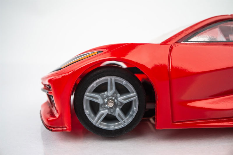 AFX Corvette C8 Torch Red Mega G+ HO Slot Car