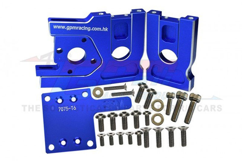 GPM Aluminum 7075-T6 Quick Release Motor Base for Sledge (Blue)