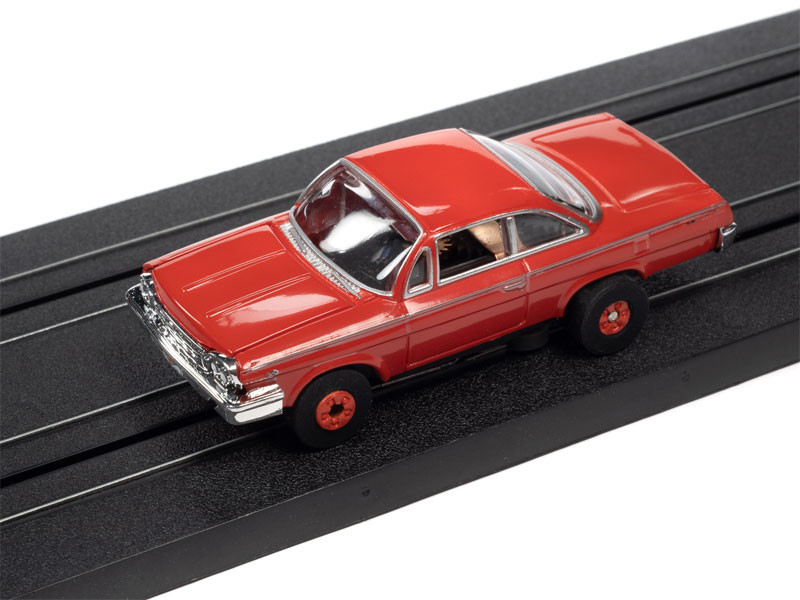 Auto World 1962 Chevrolet Bel Air Coupe (Red) Thunderjet HO Slot Car
