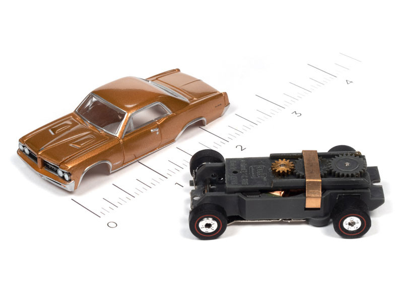 Auto World 1964 Pontiac GTO (Gold) Thunderjet HO Slot Car