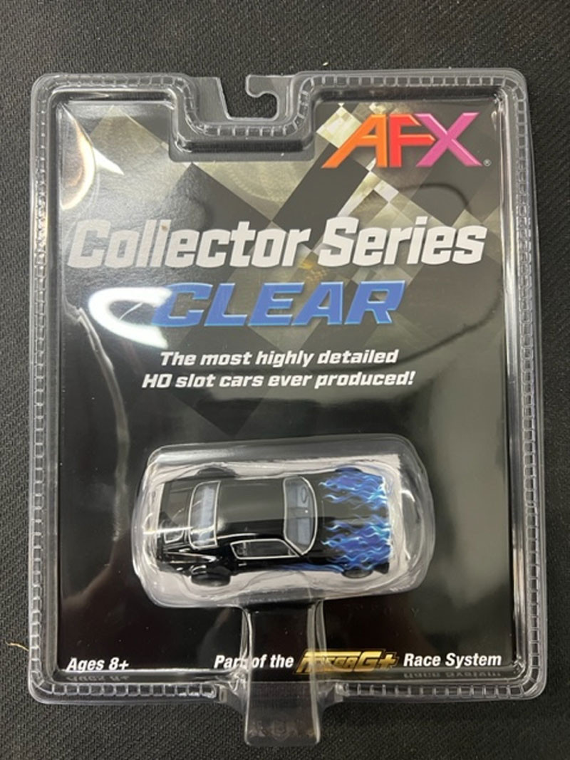 AFX 1973 Chevy Camaro Wildfire Black/Blue Mega G+ HO Slot Car