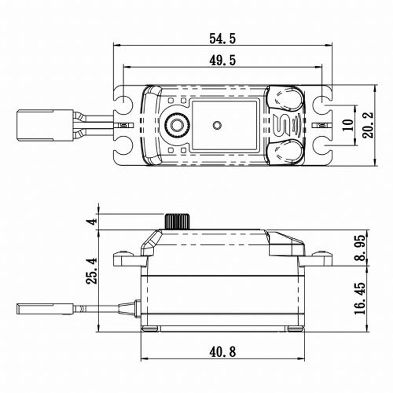 Savox SC-1251MG Low Profile Digital Servo with Soft Start, 0.09sec