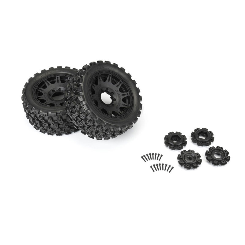 Pro-Line (Black) 1/6 Badlands MX57 Front/Rear 5.7” Tires Mounted