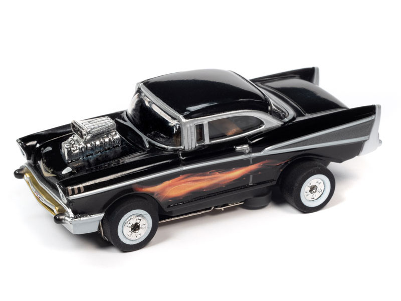 Auto World 1957 Chevrolet Bel Air Street Rod w/Blower (Black