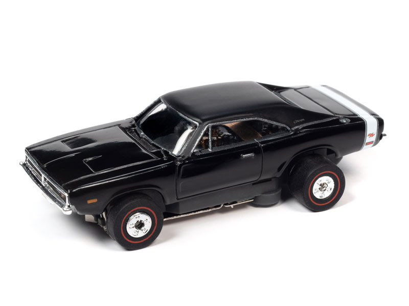 Auto World 1969 Dodge Charger R/T (Black) Thunderjet HO Slot Car
