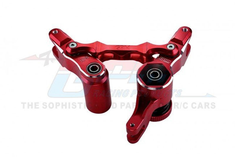 GPM Aluminium Lenkungs-Set Für Axial EXO Terra Buggy – 4-teilig In Rot