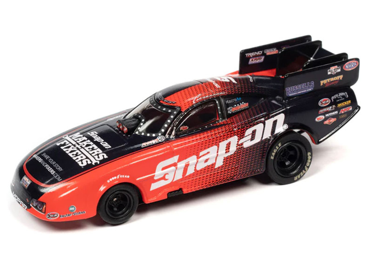 Auto World NHRA Cruz Pedregon - Snap On Tools 2022 Dodge Charger Funny Car  4Gear HO Slot Car