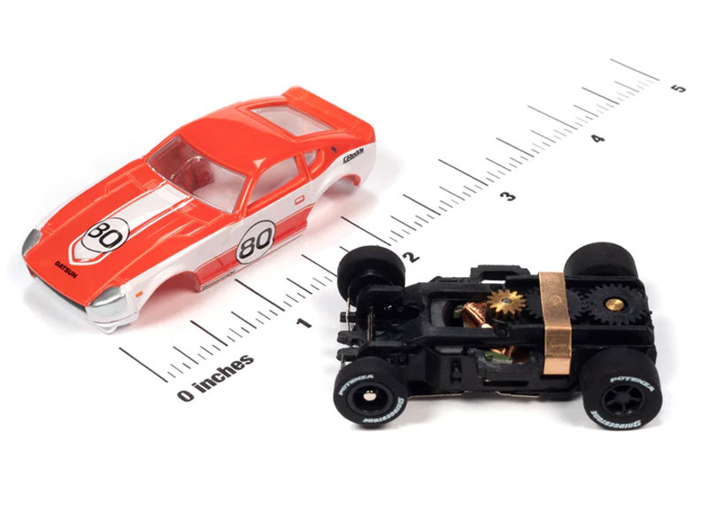 Auto World 1973 Datsun 240Z Covered Headlights (Red) X-Traction HO