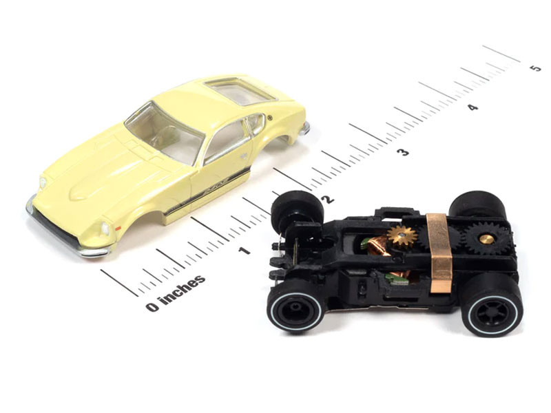 Voiture De Circuit TCR Ideal MK3 – Datsun 240Z N°3 – Slot Car 1980 – Fonctionnel