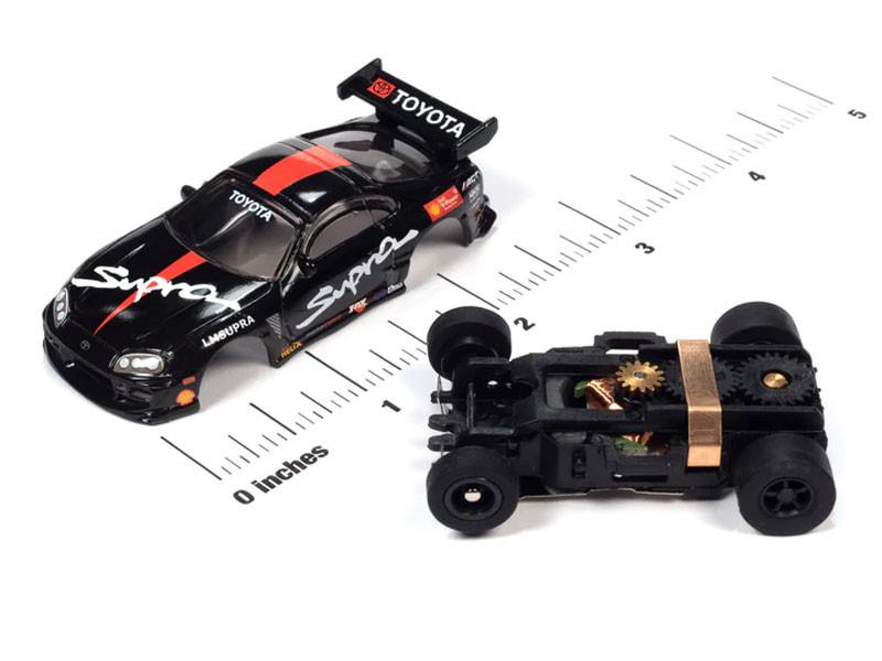 Auto World 1994 Toyota Supra (Black) X-Traction HO Slot Car