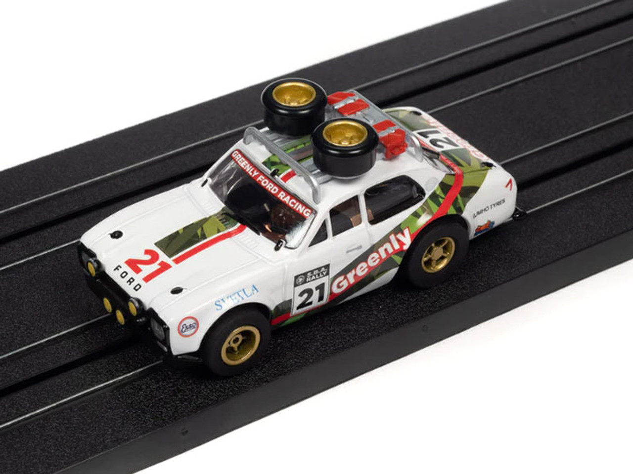 Auto World Xtraction 1975 Ford Rally Escort (red,green,white