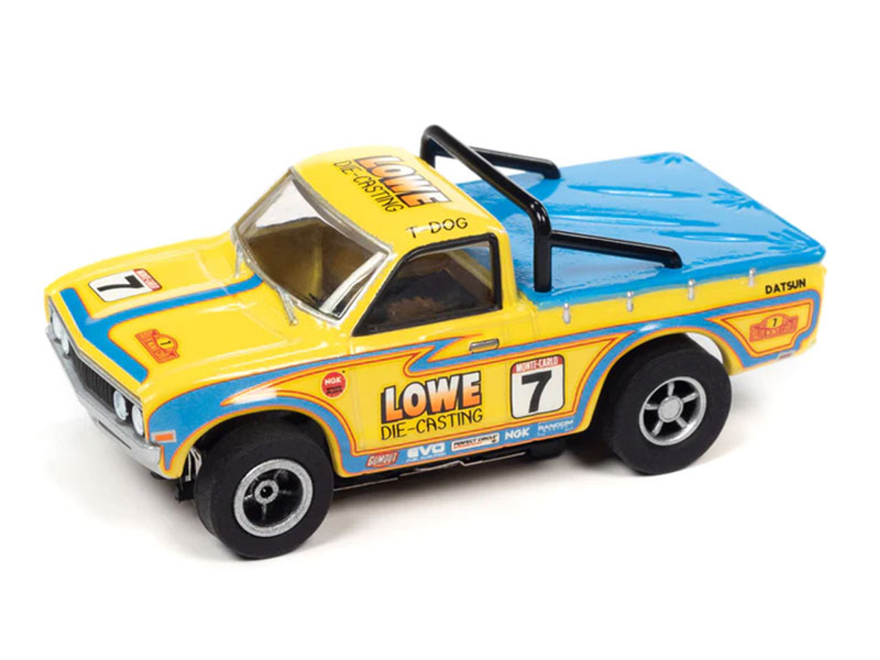 Auto World 1975 Datsun 620 Pickup Truck (Yellow) X-Traction HO