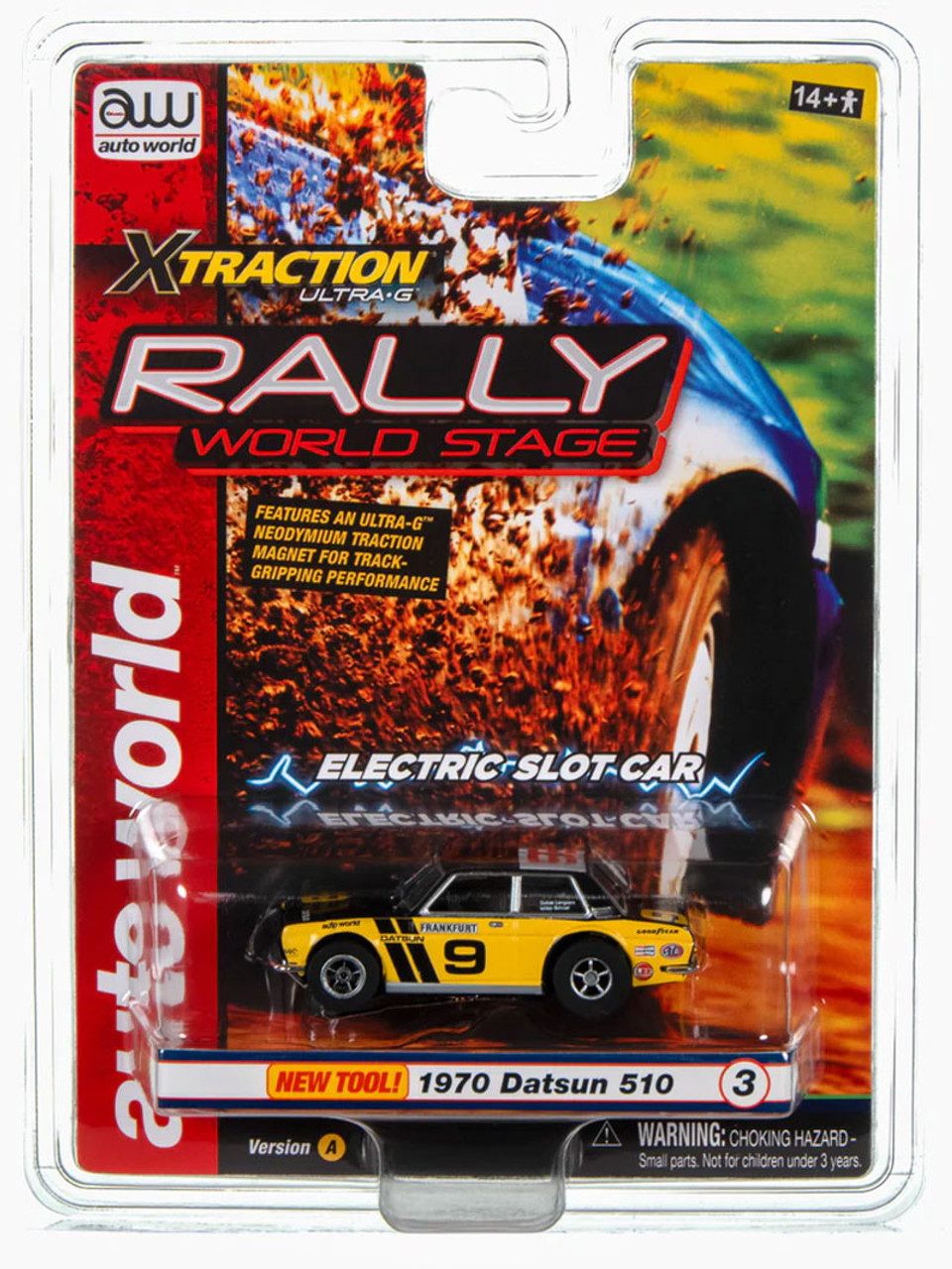 70 BRE DATSUN 510 (YELLOW) ☆HOスロットカー Auto World 1970 Datsun 510 (Yellow) X-Traction HO Slot Car