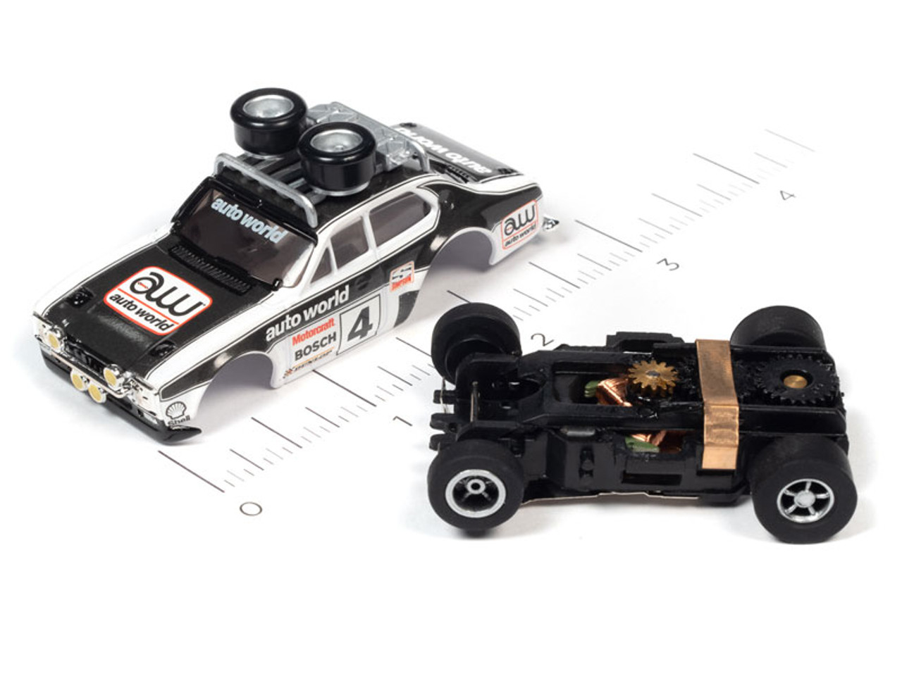 AUTO WORLD☆ ' 75 Ford Escort☆HOスロットカー Auto World 1975 Ford Escort MK1 X-Traction HO Slot Car