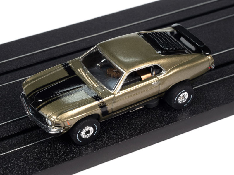 Auto World 1970 Ford Mustang Boss 302 (Green) Thunderjet HO Slot Car