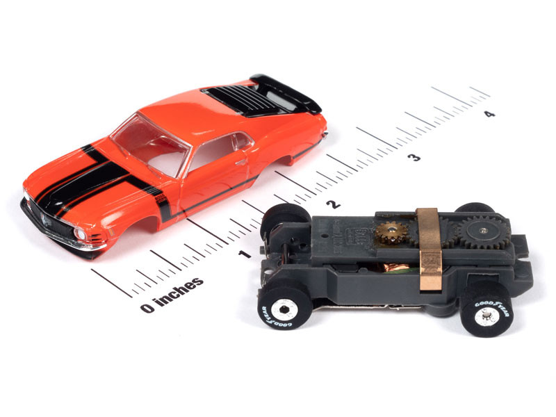 Auto World 1970 Ford Mustang Boss 302 (Red) Thunderjet HO Slot Car