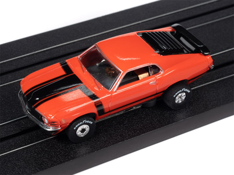 Auto World 1970 Ford Mustang Boss 302 (Red) Thunderjet HO Slot Car