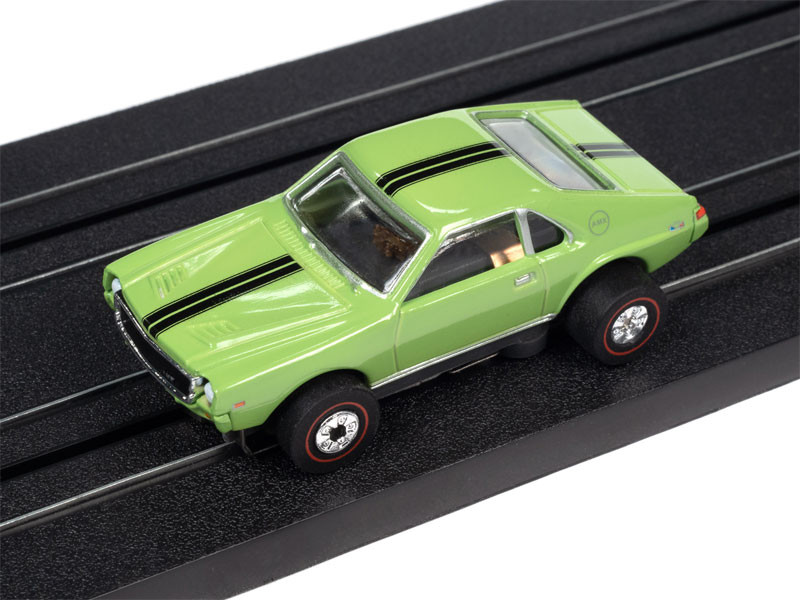 Auto World 1969 AMC AMX (Green) Thunderjet HO Slot Car