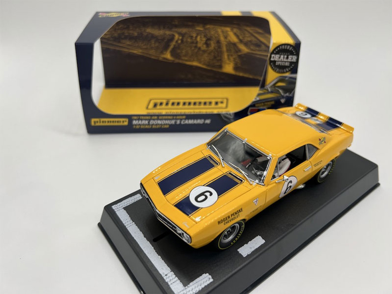 Pioneer 1967 Trans-Am Penske Sunoco (Yellow) Camaro #6 Mark