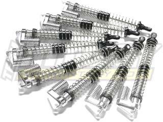 Integy MSR5 Piggyback Shock Set (8) (Silver): Sava