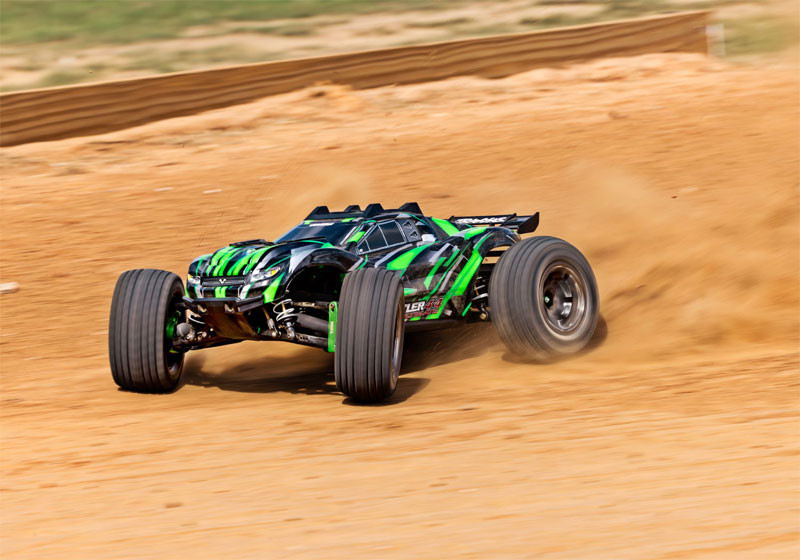 Traxxas Rustler 4x4 VXL Ultimate Stadium Truck & 60MPH 3S LiPo Combo