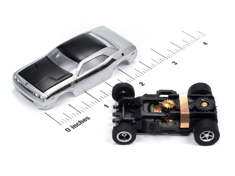 Auto World 2015 Dodge Challenger T/A (Silver) X-Traction HO Slot Car