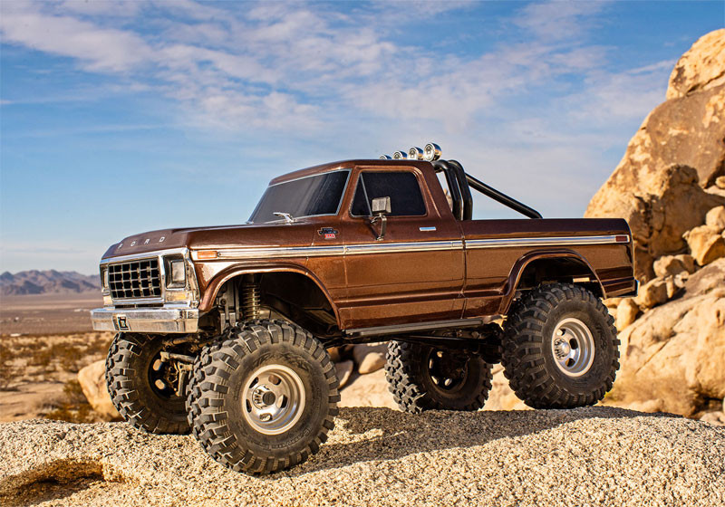 INTEGY C28084RED - Paraurti Posteriore In Alluminio CNC Per Traxxas TRX-4 - Ricambio Aftermarket Per Crawler Scale