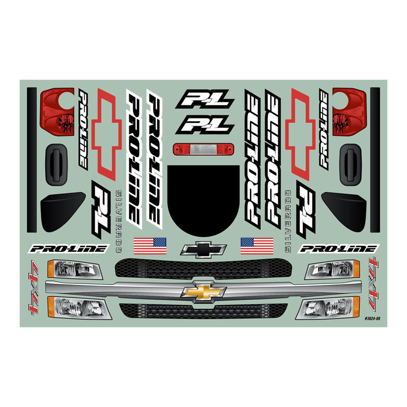Pro-Line 2007 Chevy Silverado Clear Body: Unlimited Desert Racer