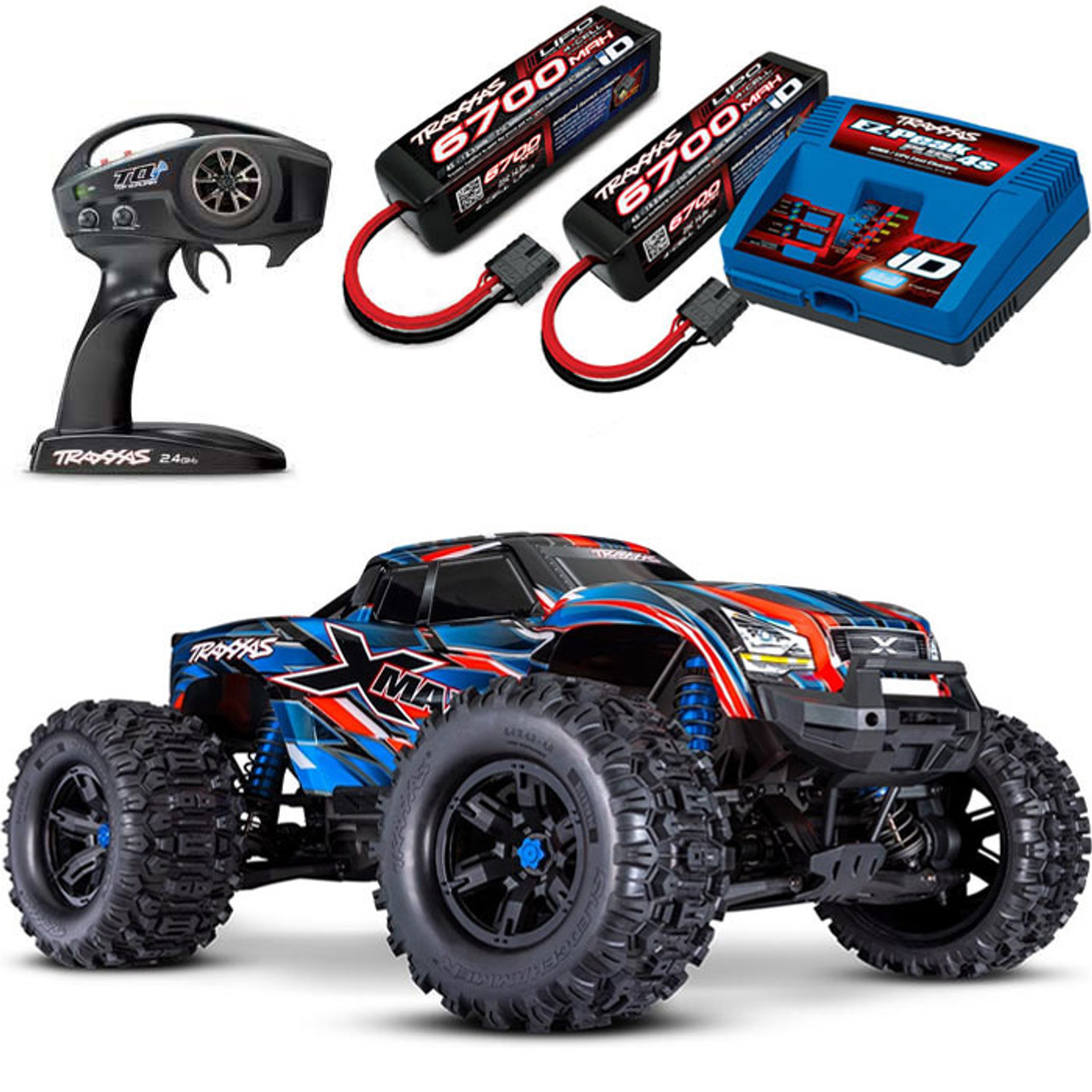 Traxxas X-Maxx 8S 4WD with Belted Tires RTR Monster Truck Combo w 