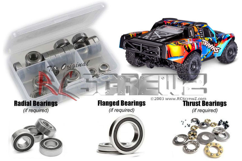 RC Screwz Traxxas Maxx Slash (102076-4) Rubber Shielded Bearing Kit