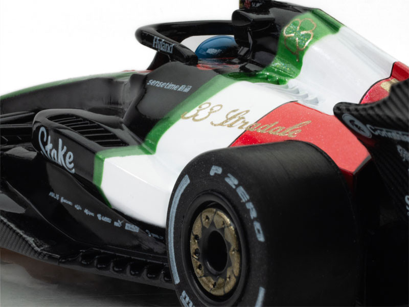 AFX Alfa Romeo F1 Monza #77 - Valtteri Bottas 2023 Mega G+ HO Slot Car